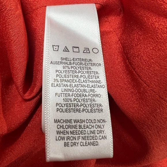 NWT DRESS THE POPULATION Nadia Modern Long Sleeve Dress Poppy - Picture 11 of 12